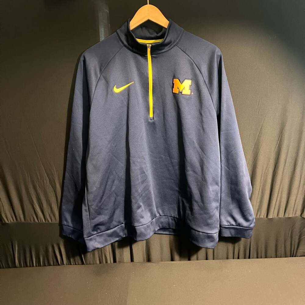 Nike Michigan Wolverines 1/4 Zip Pullover XL